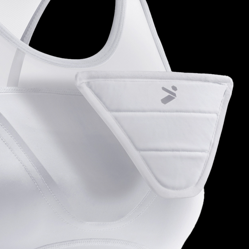 Top Corto BodyShield para Mujer- Blanca